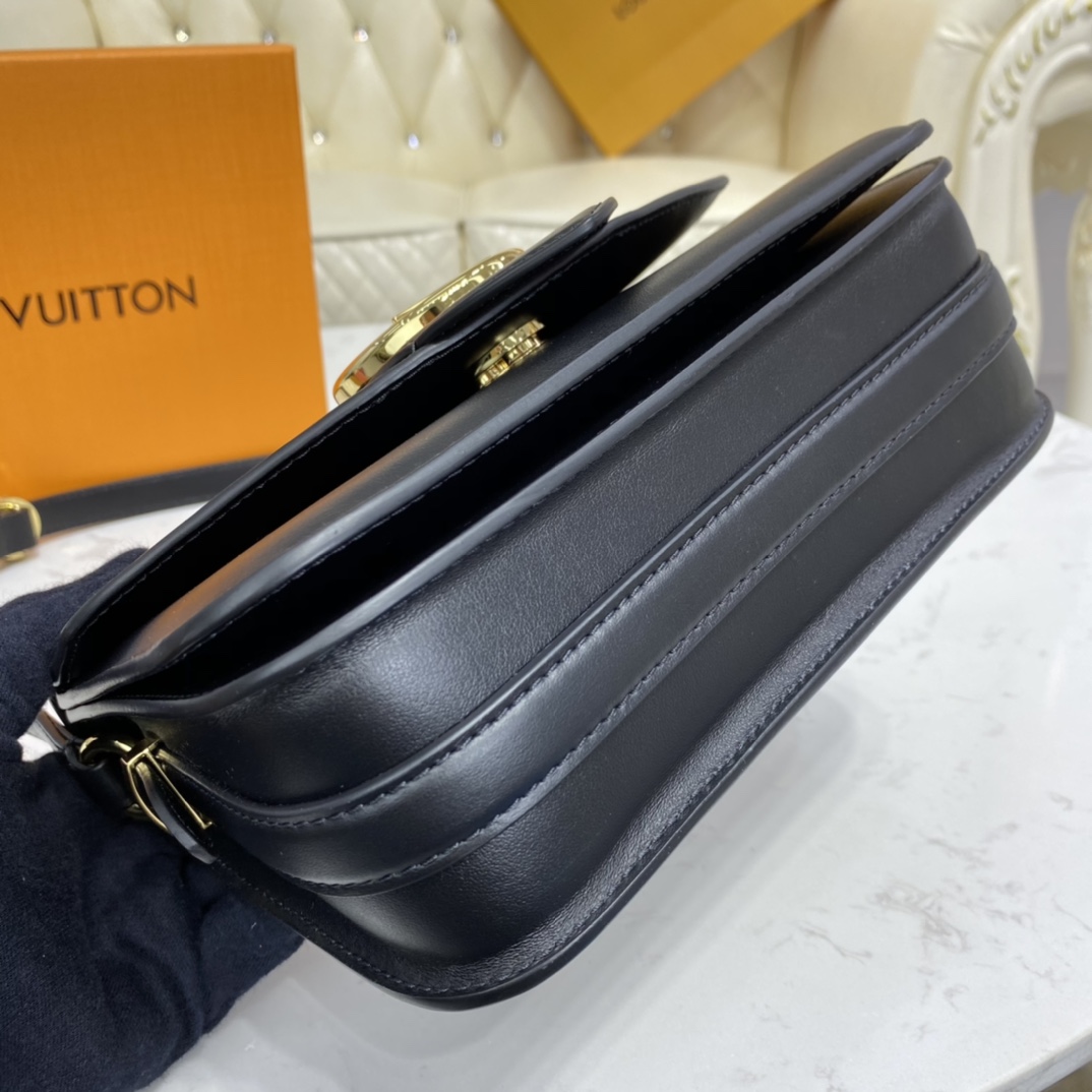 Louis Vuitton LV PONT 9 SOFT Smooth calfskin Shoudler Bag M55948 Black